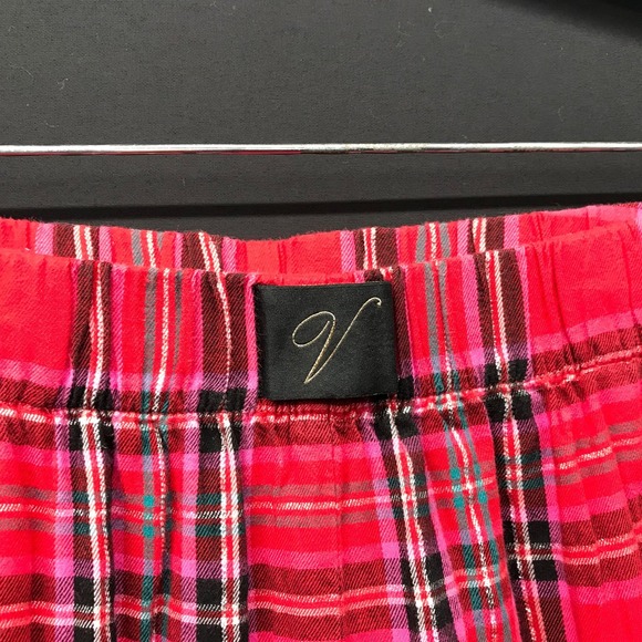 Victorias Secret Casual Sleepwear Pajama Pants Womens Size Medium M Red Black - Picture 3 of 7